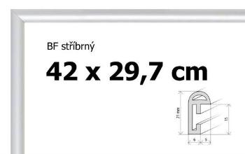 BFHM Plastový rám na puzzle 42x29,7cm A3 - stříbrný
