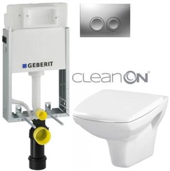 Geberit KOMBIFIX Basic tlačítko DELTA 21 MAT WC CERSANIT CARINA + SEDÁTKO 110.100.00.1 21MA CA1