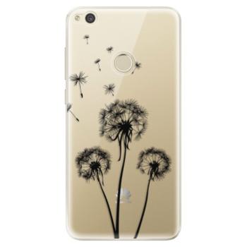 Odolné silikonové pouzdro iSaprio - Three Dandelions - black - Huawei P9 Lite 2017