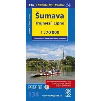 Šumava Trojmezí, Lipno 1:70 000: č.134 cyklomapa (978-80-7393-351-7)