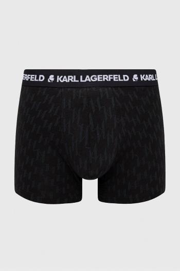 Boxerky Karl Lagerfeld (2-pak) pánské, černá barva
