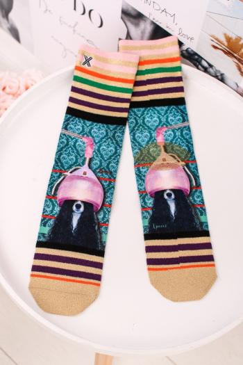 Dámské vícebarevné vzorované ponožky Hairblow