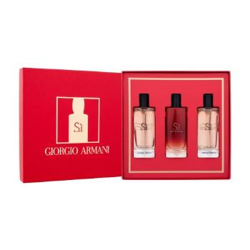 Giorgio Armani Sì Collection dárková kazeta parfémovaná voda Si 2 x 15 ml + parfémovaná voda Si Passione 15 ml pro ženy
