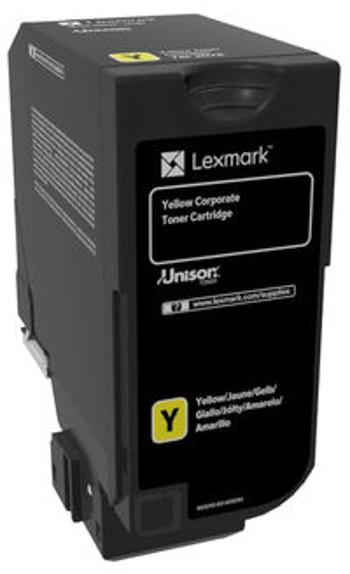 Lexmark originální toner 74C20YE, yellow, 3000str., return, CS720de,CS720dte,CS725de,CS725dte