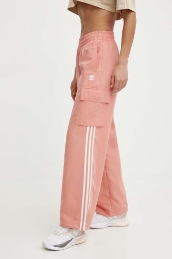 Tepláky adidas Originals růžová barva, s aplikací, IZ0715