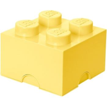 LEGO úložný box 250 x 250 x 180 mm - světle žlutá