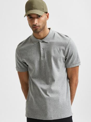 Selected Homme Polo triko Šedá