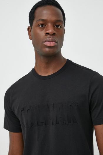 Bavlněné tričko Colmar černá barva