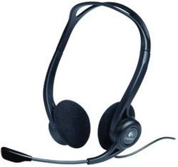 Headset k PC s USB stereo Logitech PC 960 na uši černá