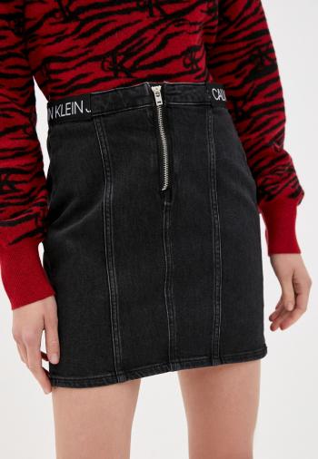 Calvin Klein Calvin Klein dámská černá džínová sukně DART SKIRT