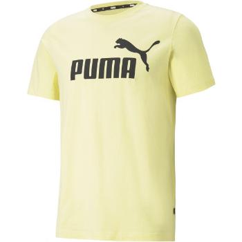 Puma ESS LOGO TEE Pánské triko, žlutá, velikost XL