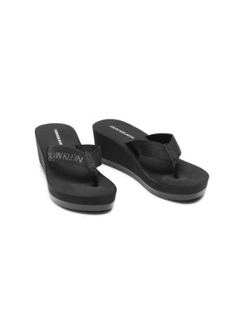 Calvin Klein Calvin Klein dámské černé žabky BEACH SANDAL WEDGE PADDED PL