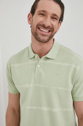 Bavlněné polo tričko Pepe Jeans Farrell zelená barva