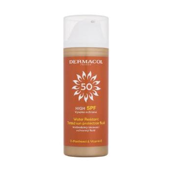 Dermacol Sun Tinted Water Resistant Fluid SPF50 50 ml opalovací přípravek na obličej unisex na všechny typy pleti