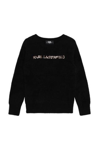 Dětský svetr Karl Lagerfeld černá barva