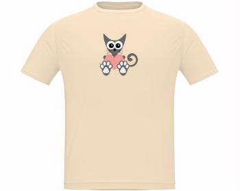 Pánské tričko Classic Heavy Kočka a srdce