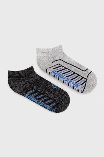 Ponožky Skechers (2-pak) šedá barva