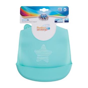 Canpol babies Pastels Silicone Bib Blue 1 ks bryndák pro děti