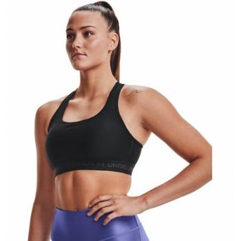 Under Armour Dámská kompresní podprsenka Crossback Mid Bra, Černá, XS