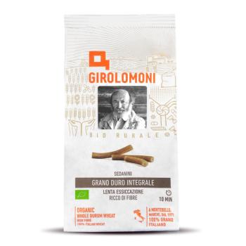 Těstoviny sedanini celozrnné semolinové  500 g BIO   GIROLOMONI