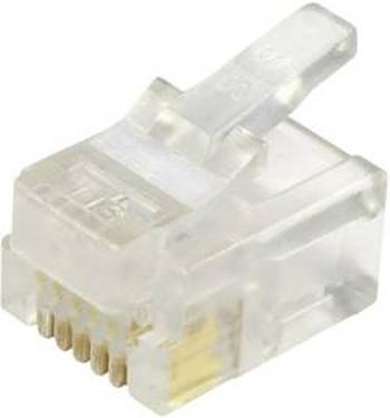 RJ45 konektor BEL Stewart Connectors 940-SP-3066 - zástrčka, rovná RJ12 počet pólů: 6P6C, čiré sklo, 1 ks