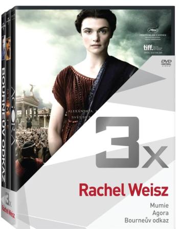 3x Rachel Weisz (Mumie, Agora, Bourneův odkaz) - kolekce (3 DVD)