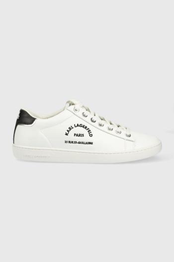 Kožené sneakers boty Karl Lagerfeld Kupsole Ii Kc bílá barva