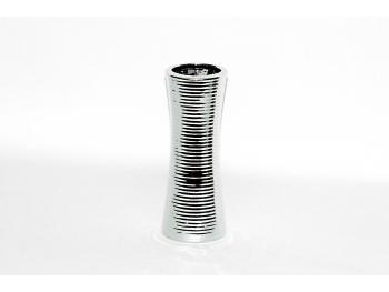 PROHOME - Váza pásek stříbrná metalická