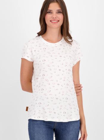 Bílé dámské vzorované tričko Alife and Kickin