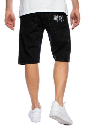 Mass Denim Signature Jeans Shorts straight fit black rinse - W 32