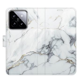 Flipové pouzdro iSaprio - SilverMarble 15 - Xiaomi 14