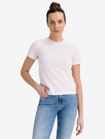 Calvin Klein Jeans Monogram Logo Triko Růžová