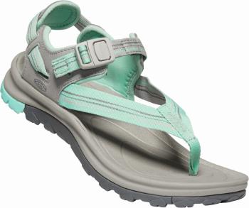 Keen TERRADORA II TOE POST W light gray/ocean wave Velikost: 37