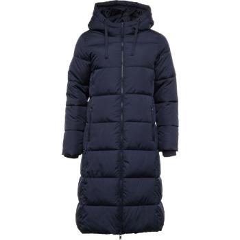 GAP MAXI LONG PUFFER LOGO Dámská zimní bunda, tmavě modrá, velikost