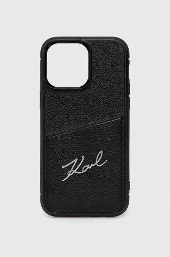 Obal na telefon Karl Lagerfeld iPhone 14 Pro Max 6,7" černá barva