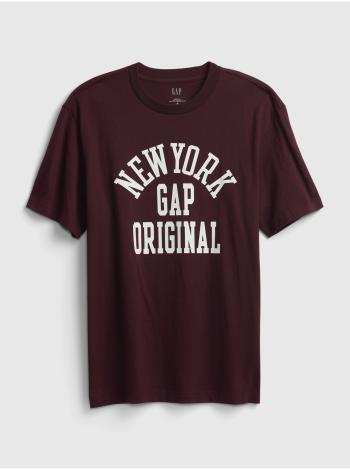 Fialové pánské tričko s nápisem GAP Logo