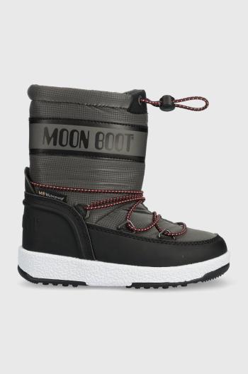 Dětské sněhule Moon Boot šedá barva