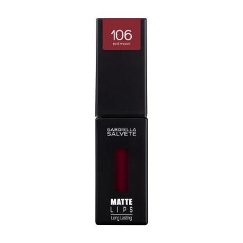 Gabriella Salvete Matte Lips 4,5 ml rtěnka pro ženy 106 Red Moon tekutá rtěnka