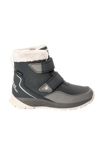 Dětské zimní boty Jack Wolfskin POLAR WOLF TEXAPORE MID VC šedá barva