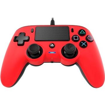 Nacon Wired Compact Controller PS4 - červený (3499550360714)