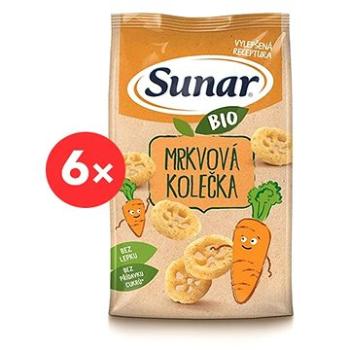 Sunar BIO křupky Mrkvová kolečka 6× 45 g (8592084417154)