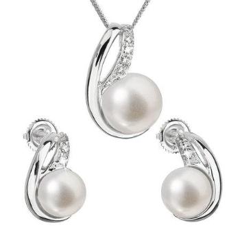 Evolution Group perlová souprava z říčních perel bílá 29042.1