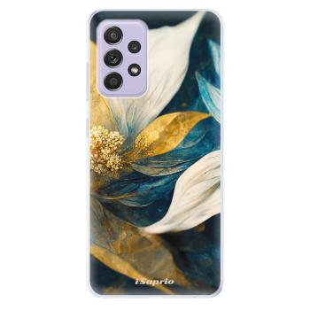 Odolné silikonové pouzdro iSaprio - Gold Petals - Samsung Galaxy A52/A52 5G