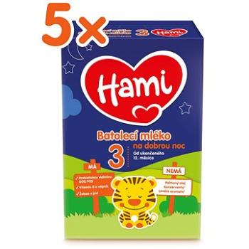 Hami 3 batolecí mléko na dobrou noc 5× 600 g (5900852931109)