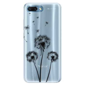 Silikonové pouzdro iSaprio - Three Dandelions - black - Huawei Honor 10