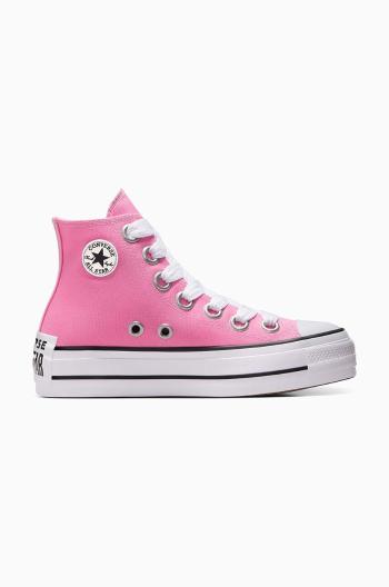 Kecky Converse Chuck Taylor All Star Lift dámské, růžová barva, A10423C