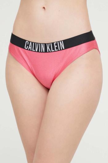 Plavkové kalhotky Calvin Klein fialová barva