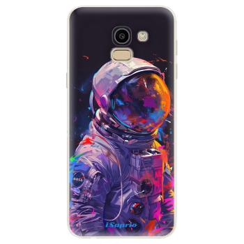 Odolné silikonové pouzdro iSaprio - Neon Astronaut - Samsung Galaxy J6