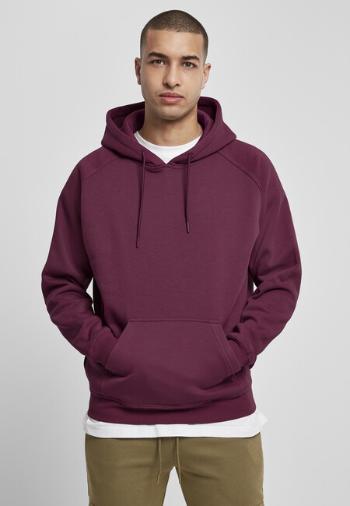 Urban Classics Blank Hoody cherry - XL