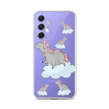 TopQ Kryt Samsung A54 5G Grey Unicorns 93249 (93249)